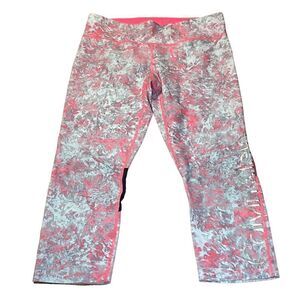 Calvin Klein Performance capri leggings, Pink/coral Marble, Medium